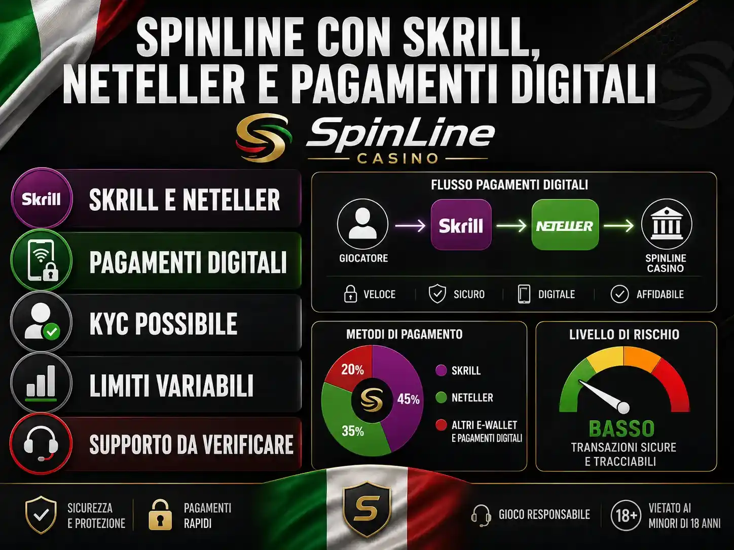SpinLine Con Skrill, Neteller E Pagamenti Digitali